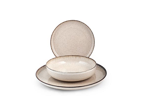 Conjunto de Pratos Porcelana Pearl (12 Peças)