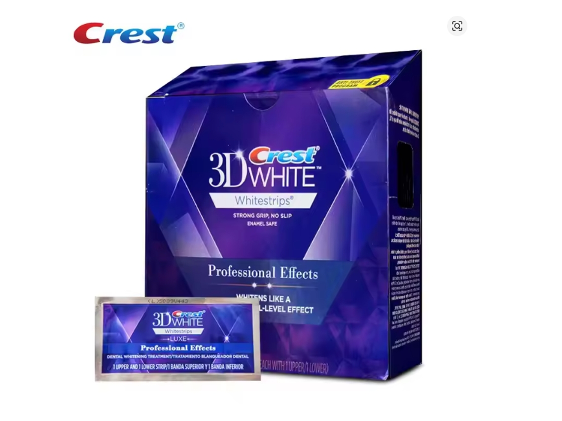 Pensos Clareadores Dentais 3d, Pensos Clareadores Dentais Profissionais Originais da Colgate, Pensos para Clareamento Dentário CREST
