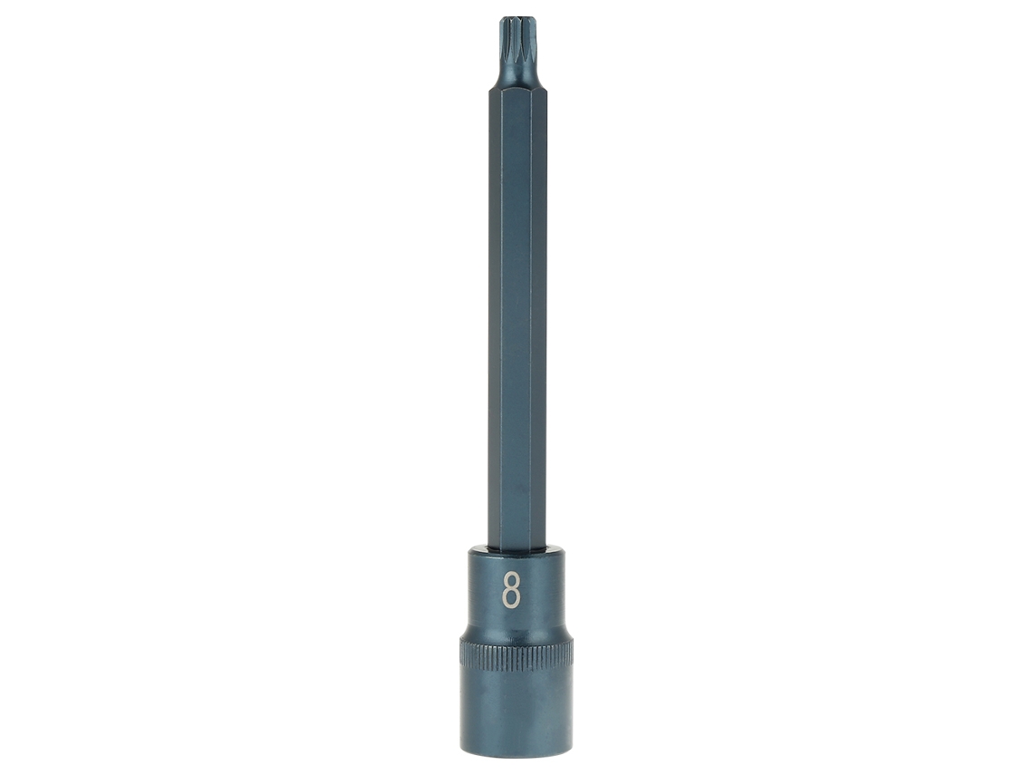 Destornillador elétrico com 12 pontas bit soquete 1/2 polegadas 150mm em liga de aço S2 | S/MARCA