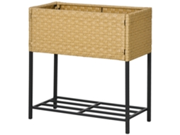 Cadeira Adirondack em Pinho Marrom, 83x68x101cm, com Braços e Encosto Alto | S/MARCA