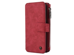 Capa para Samsung Galaxy S9 Plus EOOCOO com carteira, zíper e slot para cartões
