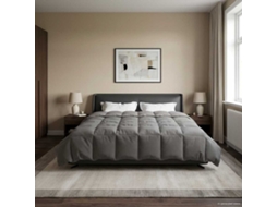 Vidaxl Edredom De Inverno 200 X 200 Cm Inverno Cinzento-claro