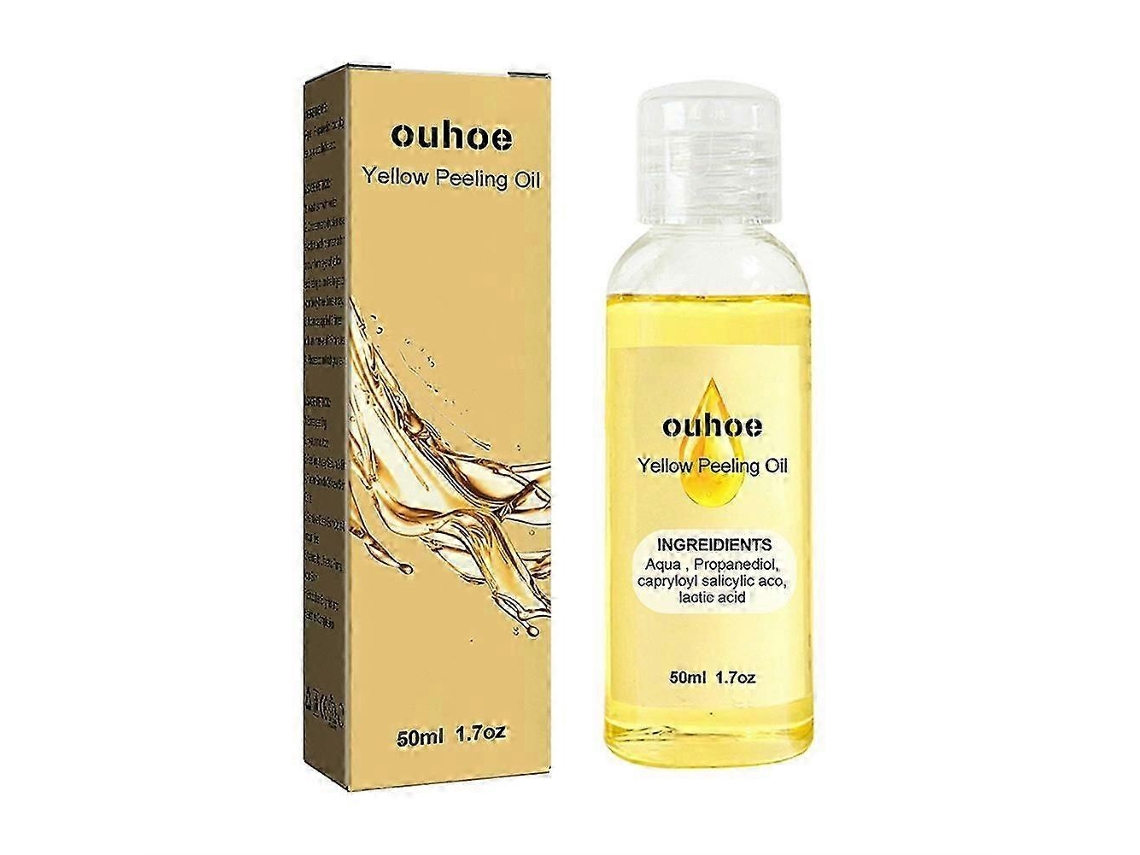 Óleo Esfoliante Amarelo Para Rosto E Corpo, Óleo Esfoliante Para Pele Escura, Clareador De Manchas Escuras