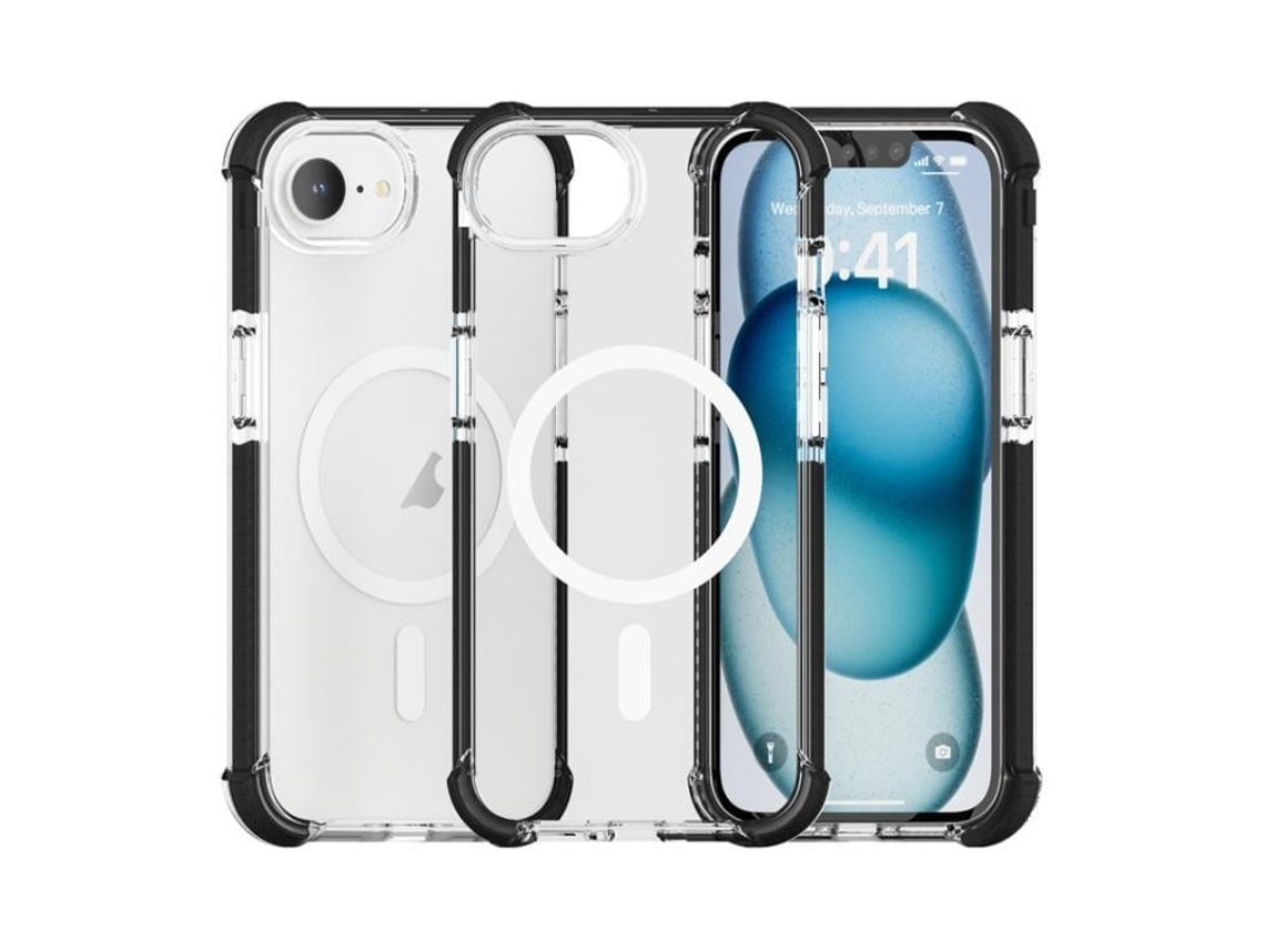 Capa De Acrílico Transparente À Prova De Choque Para Iphone 16e - Magnética - Magsafe