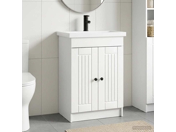 Vidaxl Conjunto De Móveis Para Banheiro Branco 78,5 X 37,5 X 81 Cm
