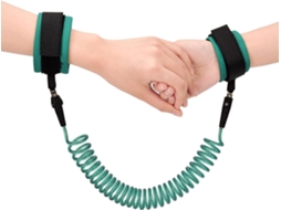 Pulseira Anti perda Infantil, Rotação 360°, 2,5 M, Cabo Elástico AQUAFORGE
