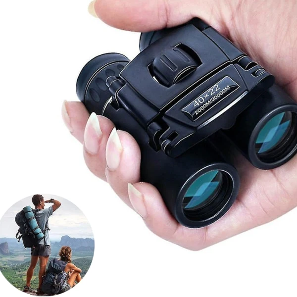 Binóculos 40x22, Telescópio de Bolso Alta Potência para Visão Noturna em Baixa Luminosidade, Ideal para Uso Externo BRILVIBERA