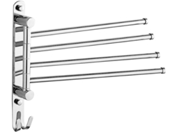 Suporte Para Toalhas Artibetter Com Barras Giratórias, Em Aço Inoxidável, Para Banheiro E Cozinha