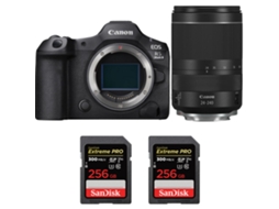 Eos R5 Mark Ii + Rf 24 240mm F/4 6.3 Is Usm + 2 Sandisk 256gb Uhs ii 300mb/s + Ebook “20 Dicas para Fotos Que Impressionam” CANON