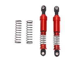 Conjunto de amortecedores RC de liga de alumínio 85mm para carro modelo SCX10 1/10 vermelho S/MARCA