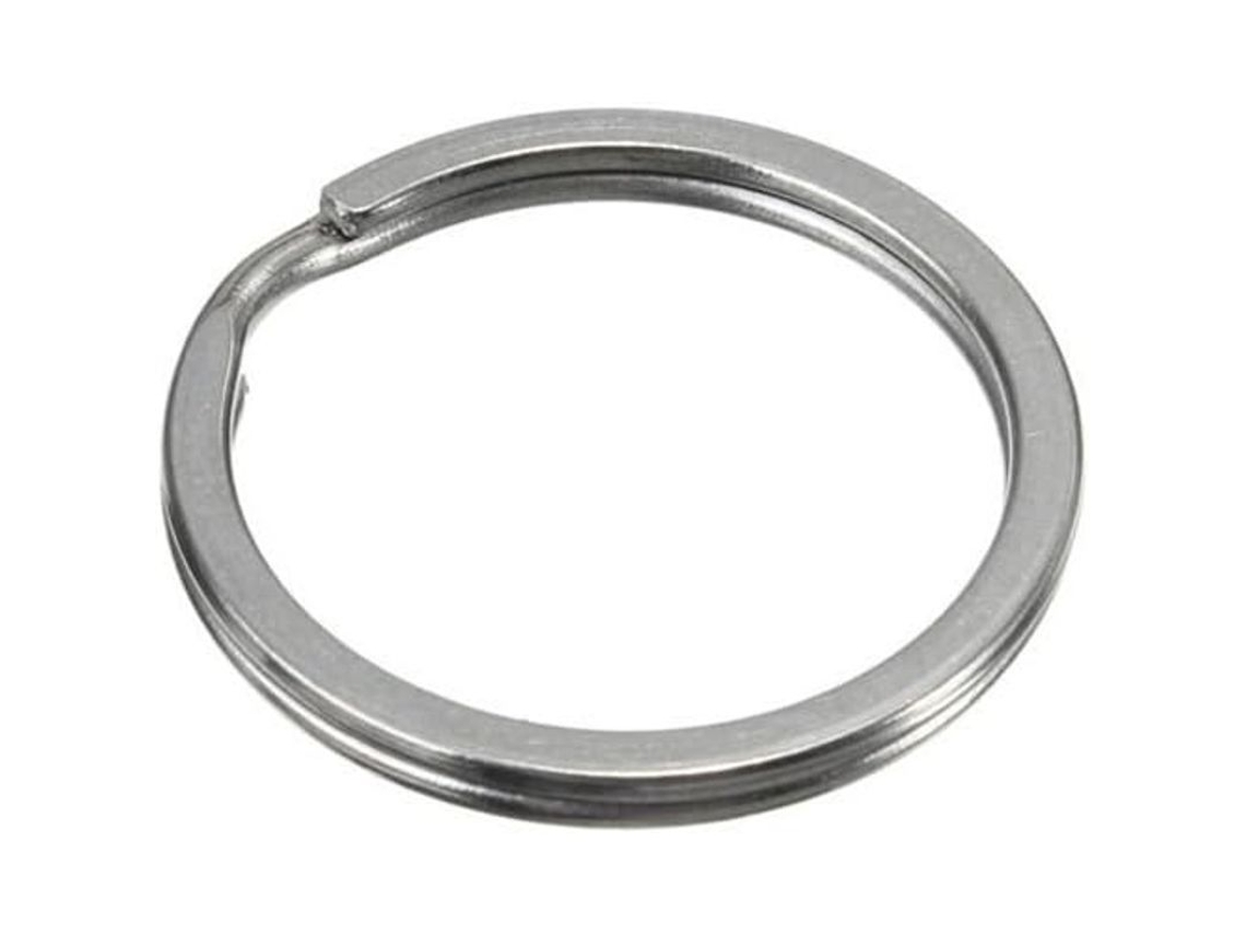 2026 10 Anéis de Chave de Metal Planos Separáveis, Diâmetro 25mm, Aros de Porta chaves Circulares, Conectores