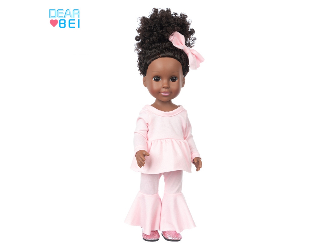 Boneca De Vinil De 35 Cm (14 Polegadas), Pele Negra Africana, Brinquedo Infantil, Bebê Realista.