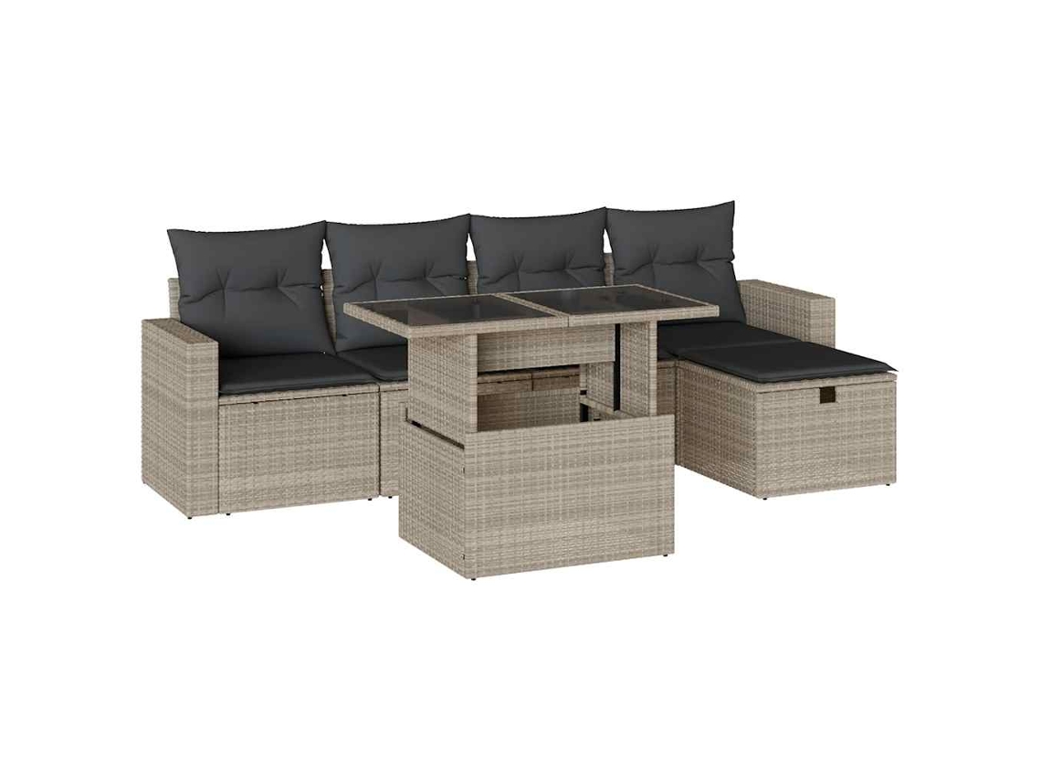 Garden Sofa Set, Garden Sofa Sets Vidaxl Cinzeto Rattan / Vime (n/a)