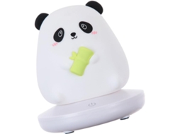 Luminária Noturna De Silicone Tehaux Branca Com Desenho Animado Usb E