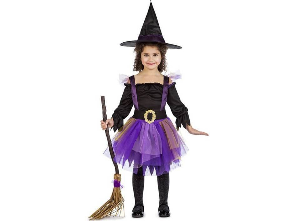 Fato de Menina DISFRAZZES Bruxa Tutú (Tam: 5 a 6 anos)