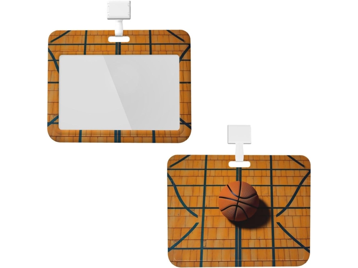 Porta Crachá Impermeável Com Cordão, Ideal Quadras De Basquete, Porta Crachá Portátil Escritório