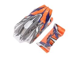 Mali capa de Carro Rc com Asa Aileron Plástica Shell de Reposição Peça de Reparo para Wltoys 124010