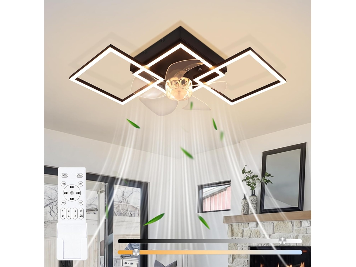 Ventoinha de Teto com Luz Led 94cm NETTLIFE