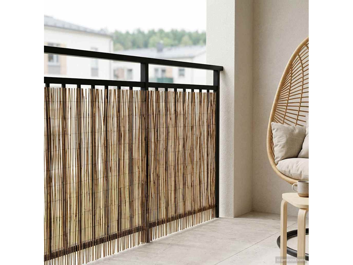 Vidaxl Cerca Para Jardim Carbonizado