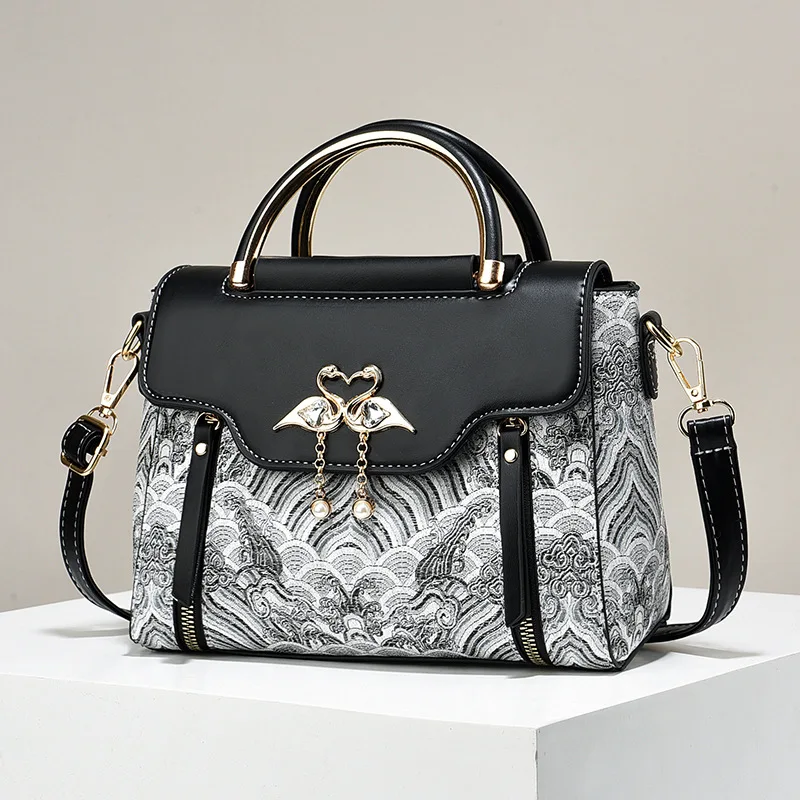(399-preto) Nova Bolsa Feminina 2026, Bolsa De Couro Pu Da Moda