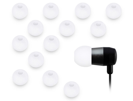 Almofadas de Silicone XCESSOR 7 Pares Conjunto de 14 Peças. Tamanho Grande. Branco