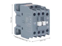 Contactor Trifásico Ac Laxiscreed Com Contactos De 35mm, Aberto E Fechado, Montagem Em Perfil Din