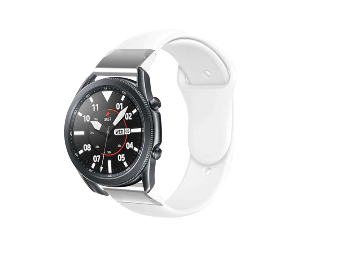 Bracelete Pulseira Silicone Suave para Gramin Fenix 6X Pro Solar Edition Branco