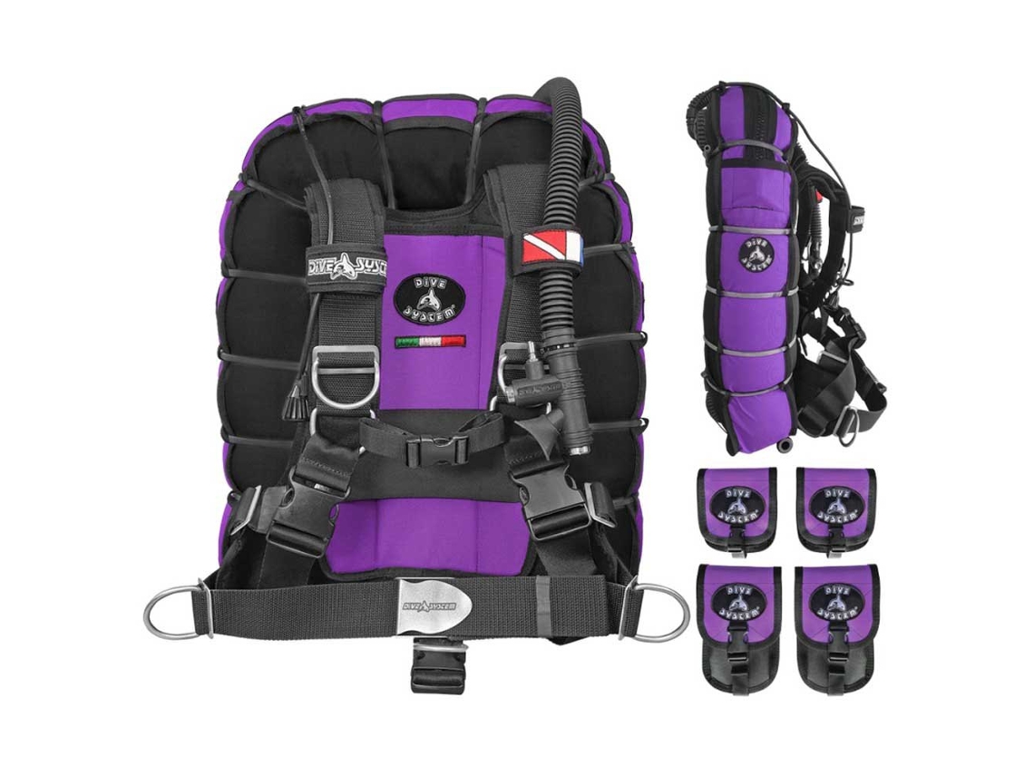 Colete Fly Tech Roxo Mdive System