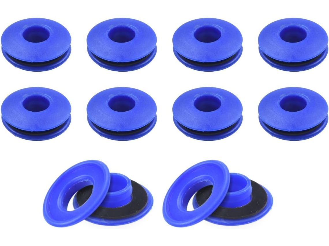 Conjunto de Ilhós Plásticos para Lona de Reparo, Resistente à Ferrugem,