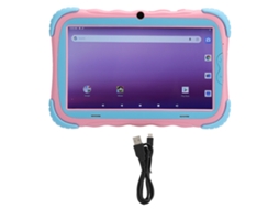 Tablet Infantil (processador Quad-core, Câmeras Duas) 7 Polegadas 1+16g Rosa Brinquedo Educativo
