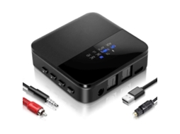 Transmissor Bluetooth 5.0 Hd, Adaptador De Áudio Para 2 Fones De Ouvido 30