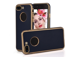 Capa de TPU com proteção completa e bordas douradas para iPhone 8 EOOCOO