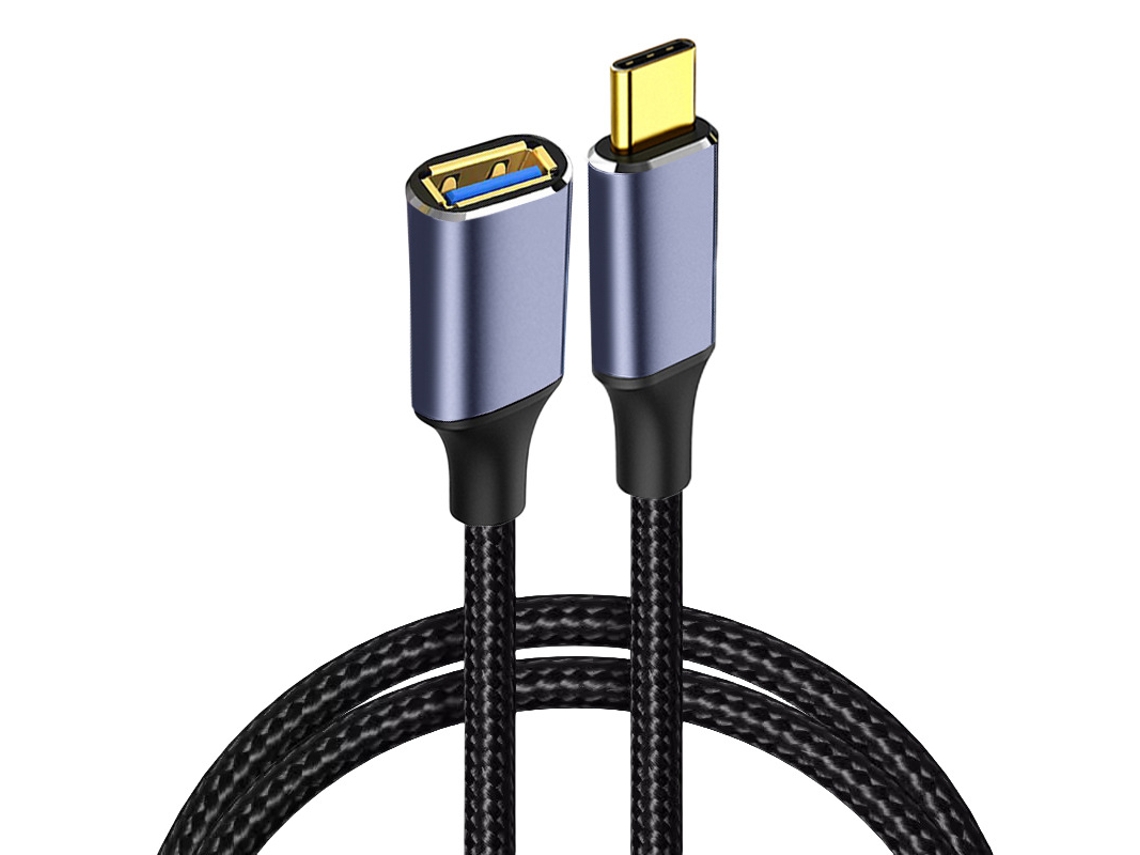 Cabo Adaptador Usb c para Usb a 3.0 Otg, 5 Gbps, Ligar o Rato e o Teclado Ao Telemóvel 1.5m HEXINYIGJLY