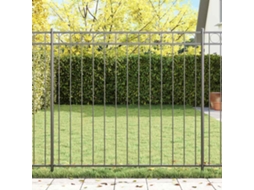 Vidaxl Elemento De Cerca Assen 170 X 120 Cm Aço Cinzeto