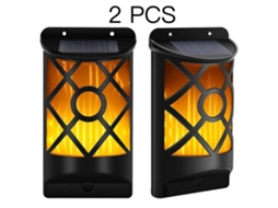 Luminária Solar de Parede AQUAFORGE Ip44 à Prova D'água com Liga/Desliga Automático