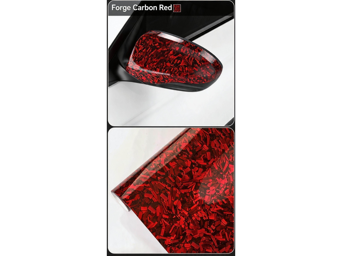 Película Adesiva 6d À Prova Dágua para Carro Pet, 30x200 Cm para Motocicletas e Automóveis HENTEN HOME Vermelho
