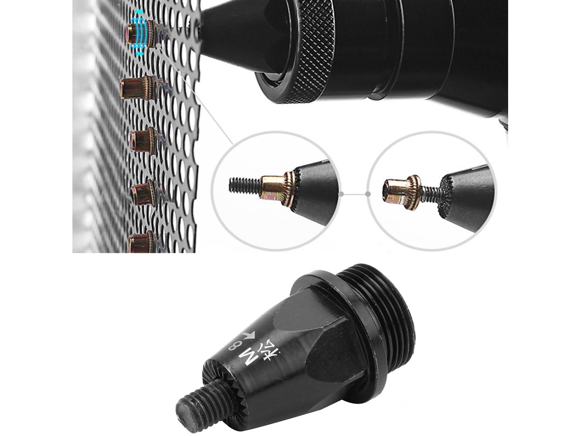 Ferramenta De Fixação Pneumática Laxiscreed Para Porca Rivet Com Cabeça De Carbono