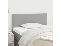 Vidaxl Cabeceira De Cama Tecido 90x5x78/88 Cm Cinzento-claro