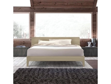 Cama de Casal Linz LLB LIVING LIFE BED Madeira Castanho (160x190)