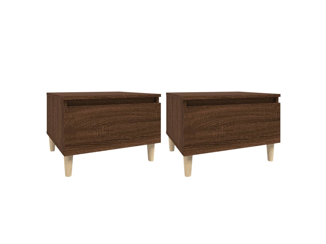 Side Table, Side Tables Vidaxl Marrom Madeira Processada (n/a)