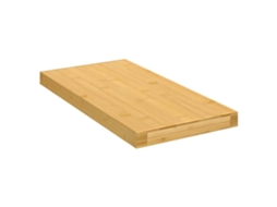 Vidaxl Prateleira De Parede 40x20x2,5 Cm Bambu