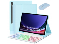 Lurelia Capa Com Teclado Bluetooth Para Samsung Tab S9 11 Com Rato