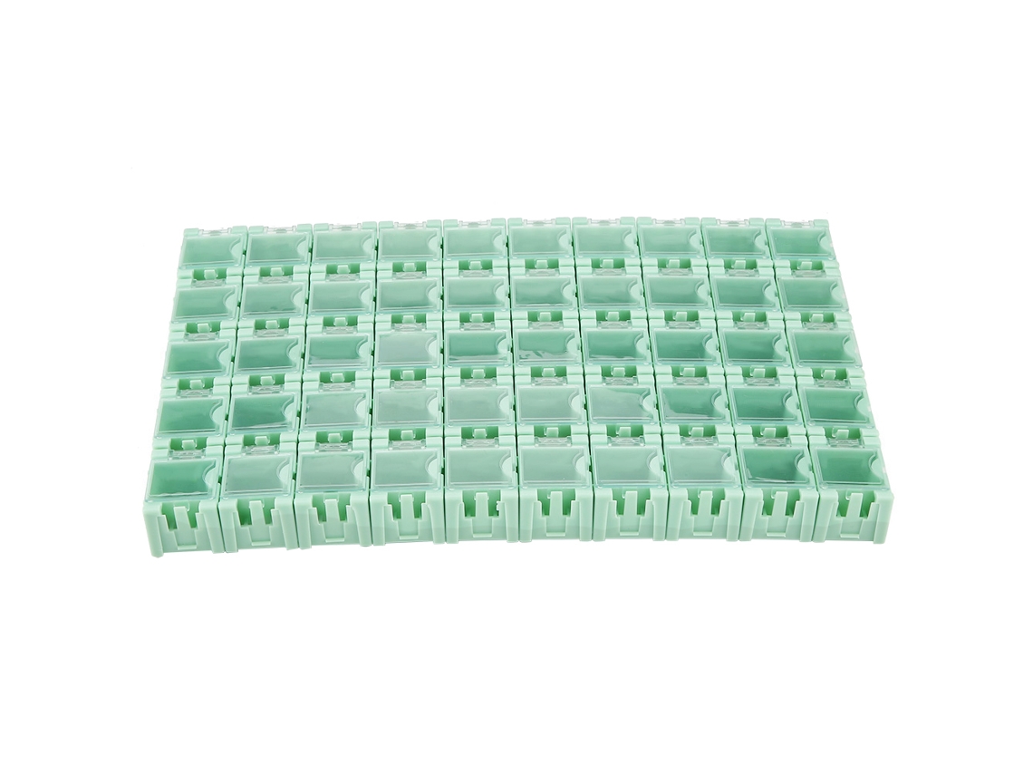Laxiscreed Caixa De Armazenamento Com 50 Peças Para Componentes Smt E Smd Pequenos