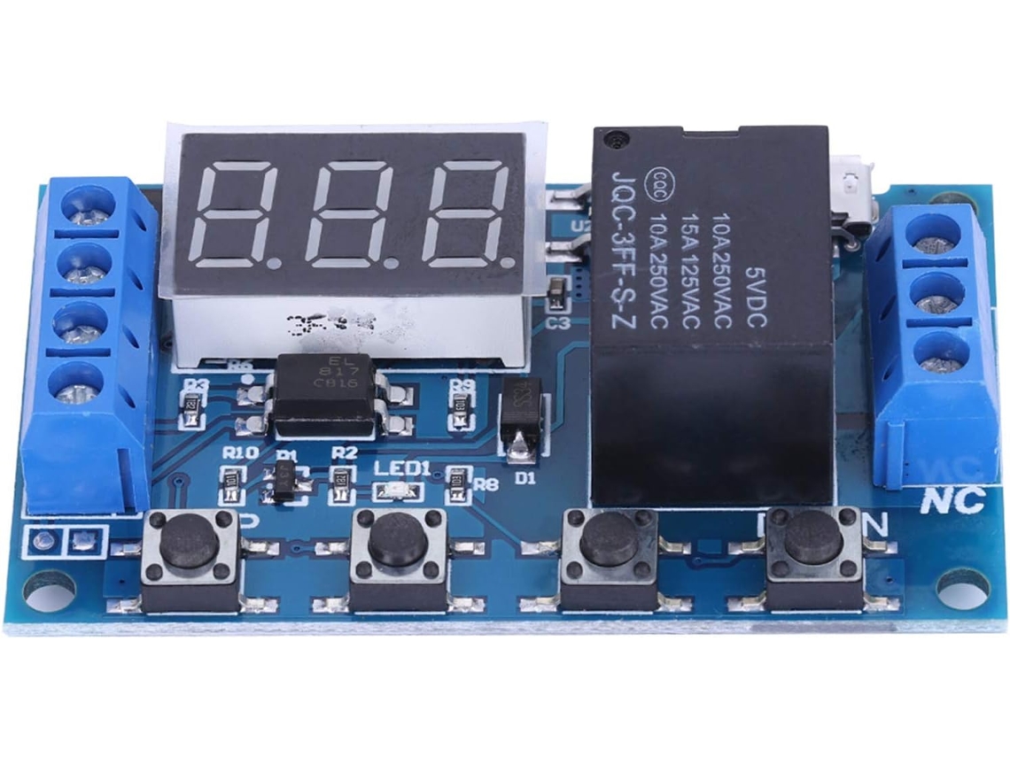 Módulo De Relé Ciclo 6v-30v Com Display Led Digital
