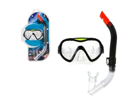 Óculos de Mergulho com Tubo Plástico Adultos 25 X 43 X 6 Cm Azul