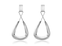 Brincos Pendentes Geometrico Oco De Liga