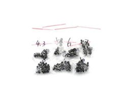Conjunto De 70 Microinterruptores Táteis 6x 4, 3, 5, 6, 7, 8, 9e 10mm, Dip De 4 Pinos