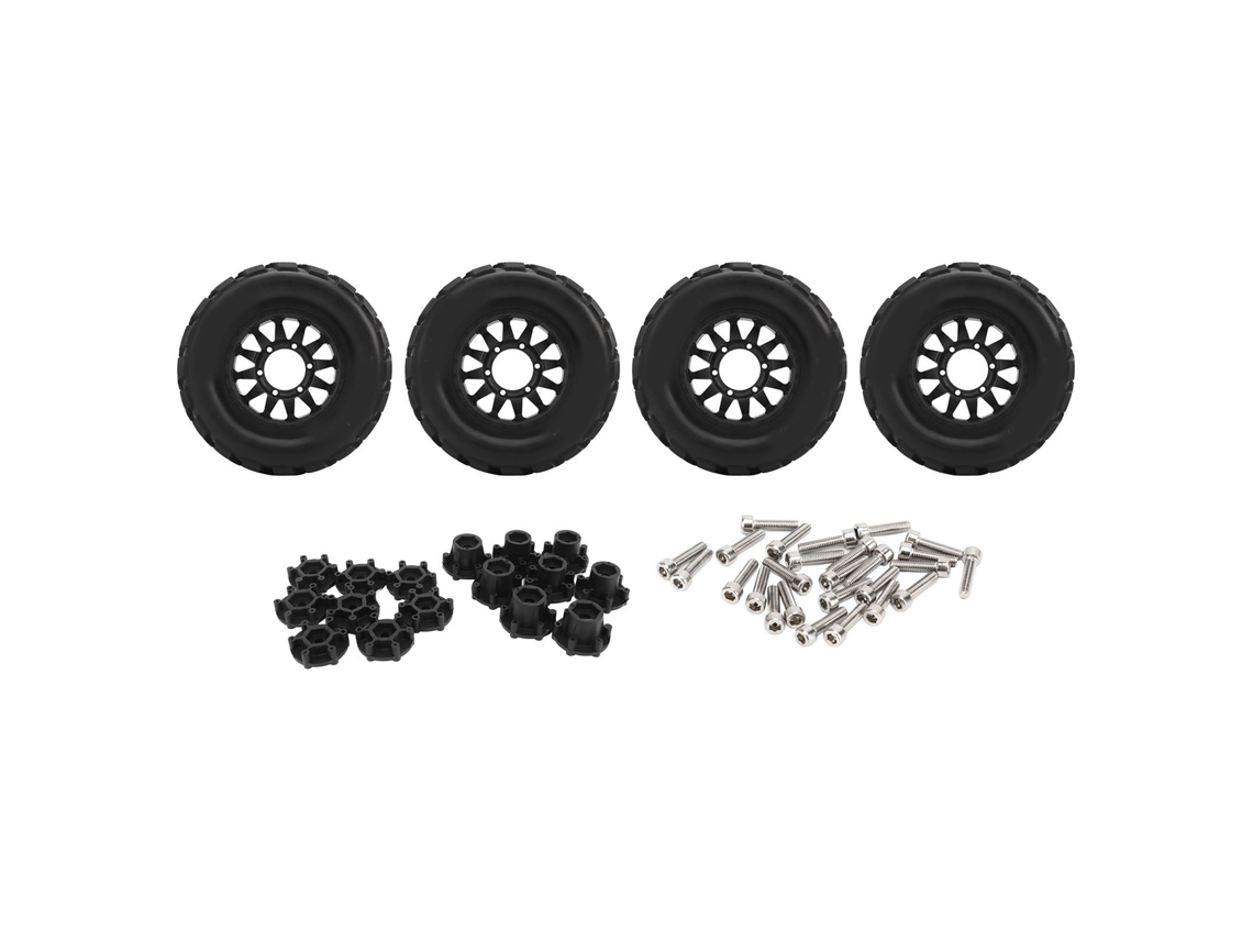 Mali kit de Pneus de Neve Rc 1:10 com Rodas Aderência Forte Anti derrapante para Traxxas B Tamiya Acessórios de Carro Rc