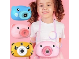 2026 máquina Automática de Burbujas para Niños Con Luz Y Música, Cámara de Juguete Con Forma de Cerdito Azul, Regalo 2025