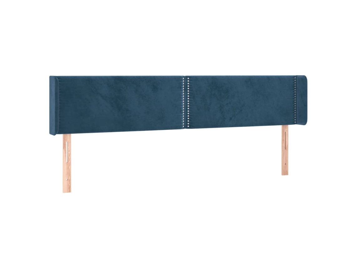 Headboard, Headboards Vidaxl Azul Veludo (163 X 16 X 78/88 Cm)